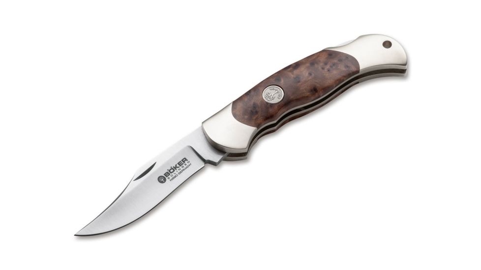Boker Junior Scout Folding Knife, 2.8in, N690, Thuja, Wood, Brown, 111920