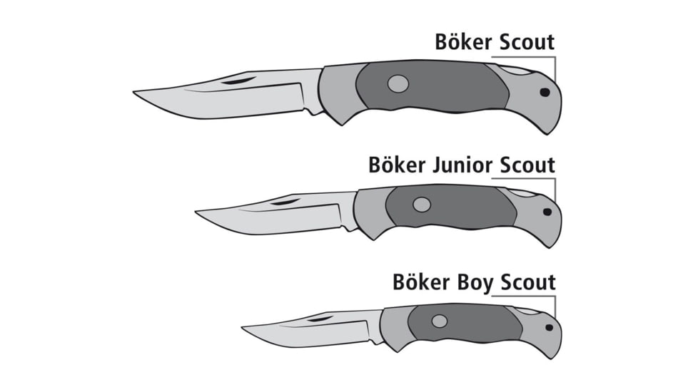 Boker Junior Scout Lightweight Folding Knife, 2.8in, Cocobolo Wood, Brown, 111980