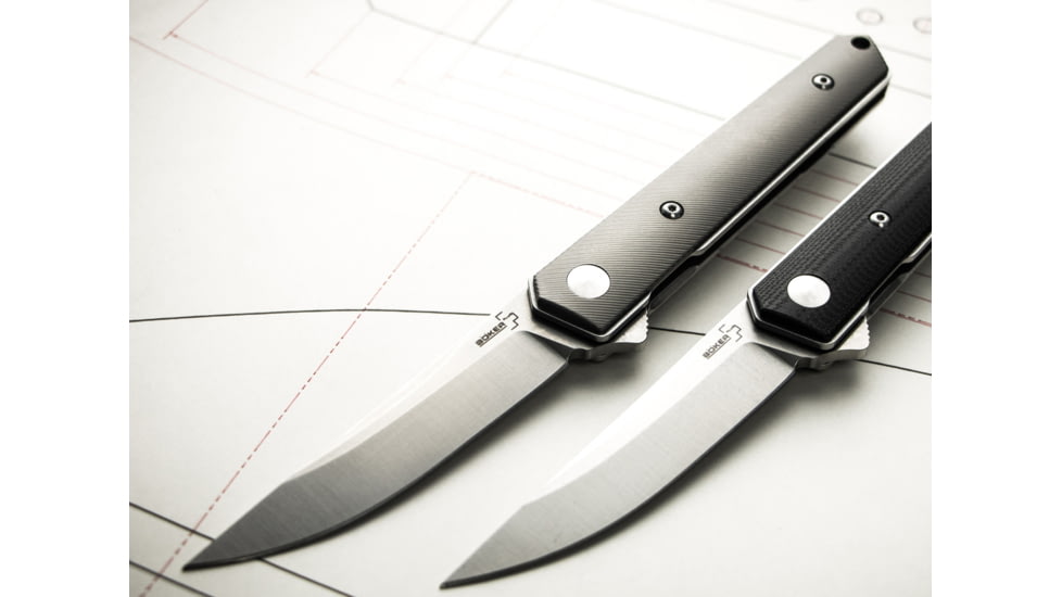 Boker Kwaiken Mini Flipper Titan Folding Knife, 3in, Titanium, D2, Uncoated, 01BO267