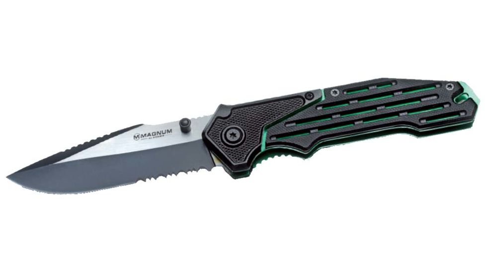 Boker Magnum Space Star Spring Assisted Opening Folding Knife,3.5in Stainless Steel Blade,Black G10 Handle 01RY223