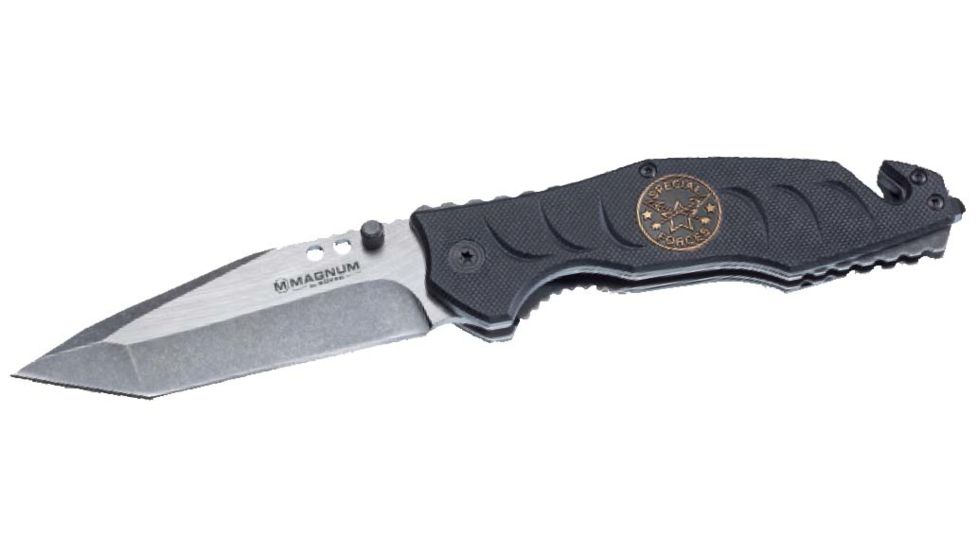 Boker Magnum Tango Romeo Assist Open Folding Rescue Knife,3.5in Stainless Steel Tanto Blade,Non Slip G10 Handle Special Forces 01RY221