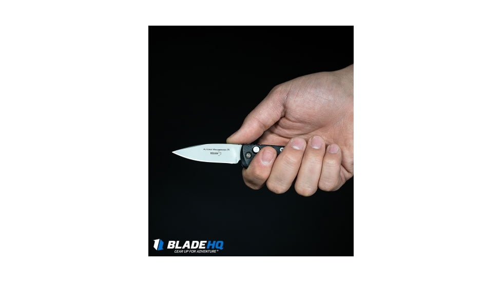 Boker Mini Kalashnikov Automatic Folding Knife, 2.50in, D2, Tanto Blade, Aluminum Black Handle, Standard, Black/Black, 5.75in, BHQ-132752