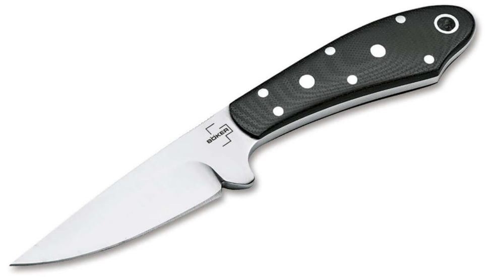Boker Plus Backdrop Fixed Blade Knife, 3.62in, D2, G10 Black Handle, 02BO028