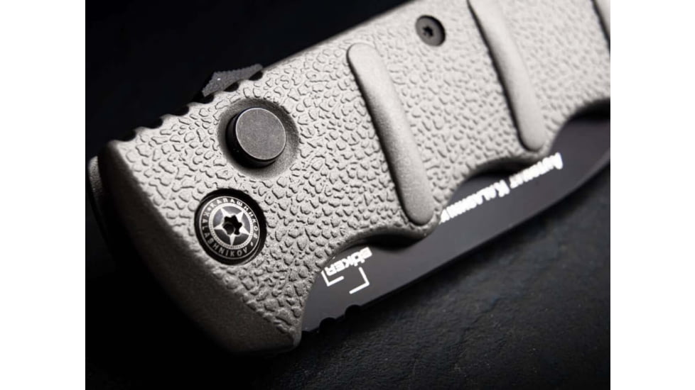 Boker Plus Kalashnikov Grey Auto Serrated Black D2