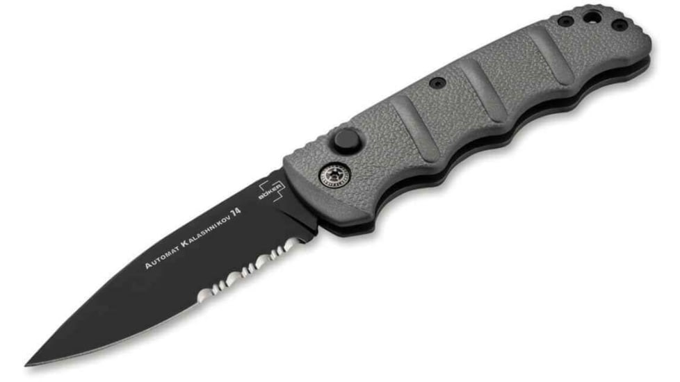 Boker Plus Kalashnikov Grey Auto Serrated Black D2