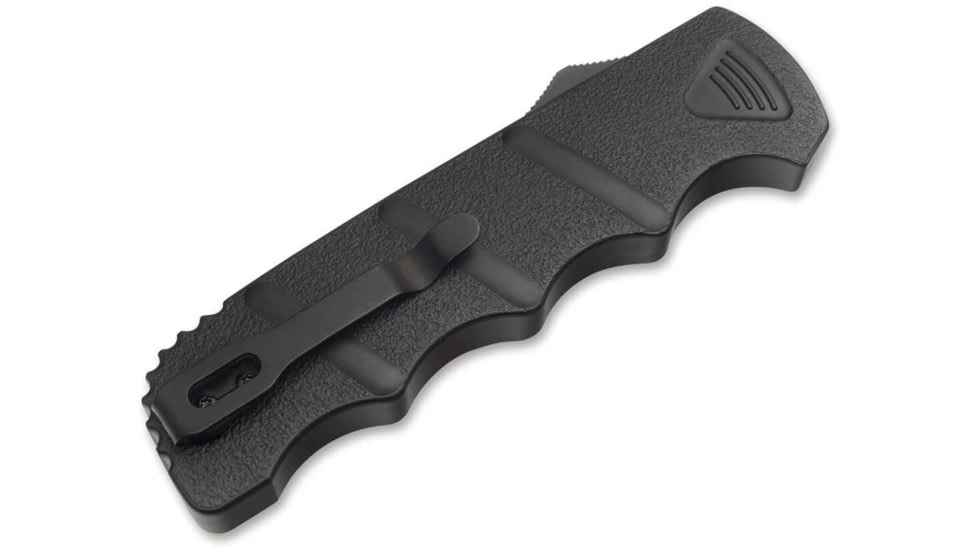 Boker Plus Kalashnikov OTF Bowie Automatic Folding Knife, 3.54in, D2, Aluminum Black Handle, 06EX350