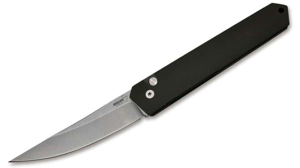 Boker Plus Kwaiken Automat Fixed Blade Knife, Black, 06EX291