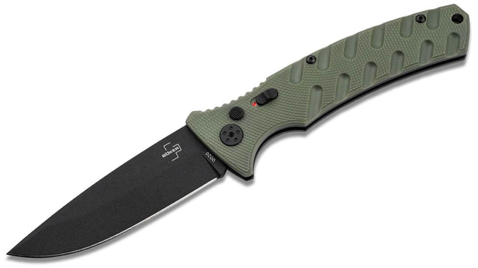 Boker Plus Large Strike Folding Knife, 3.62in, D2 Steel, Grivory Handle, 06EX901