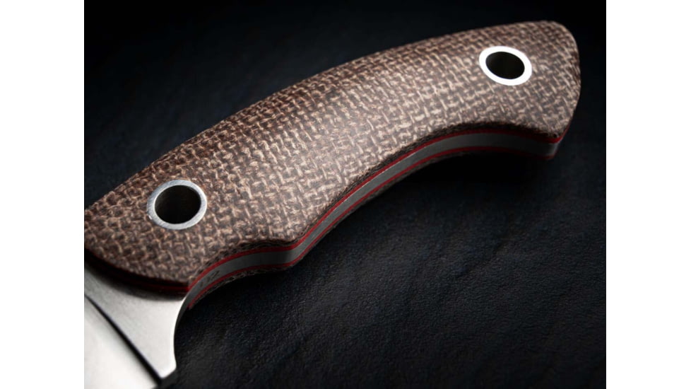 Boker Plus Nessmi Pro Fixed Blade Knife, 2.64in, D2, Micarta Brown Handle, 02BO018