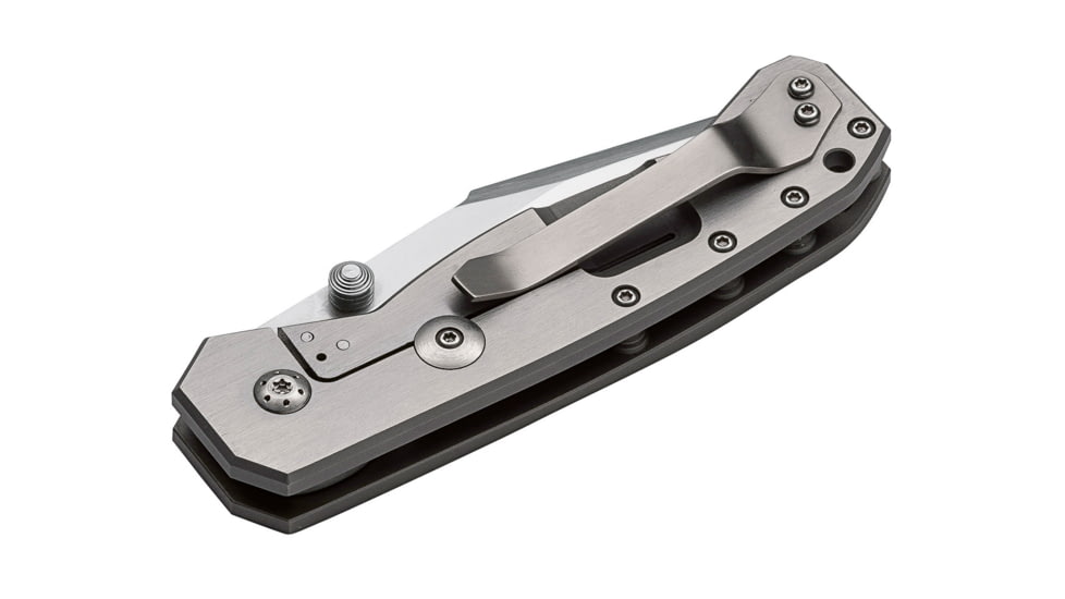 Boker Plus Scoundrel Gen 2 Folding Knife, 3.2in, VG-10, Titanium, Uncoated, Grey, 01BO761