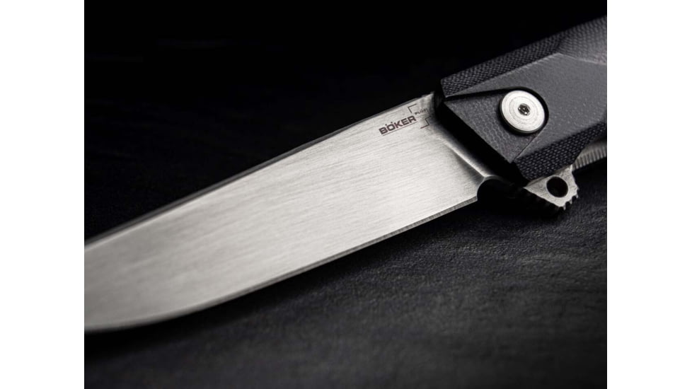 Boker Plus Shade Folding Knife, 2.99in, D2, G10 Black Handle, 01BO240