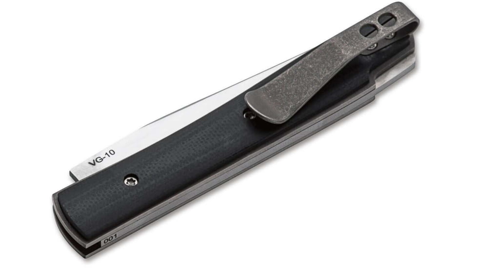 Boker Plus Urban Trapper Petit Folding Knife, 2.76in, VG-10, G10 Black Handle, 01BO788