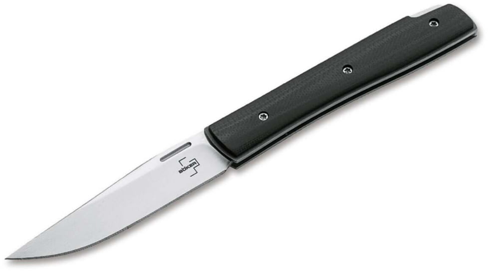 Boker Plus Urban Trapper Petit Folding Knife, 2.76in, VG-10, G10 Black Handle, 01BO788