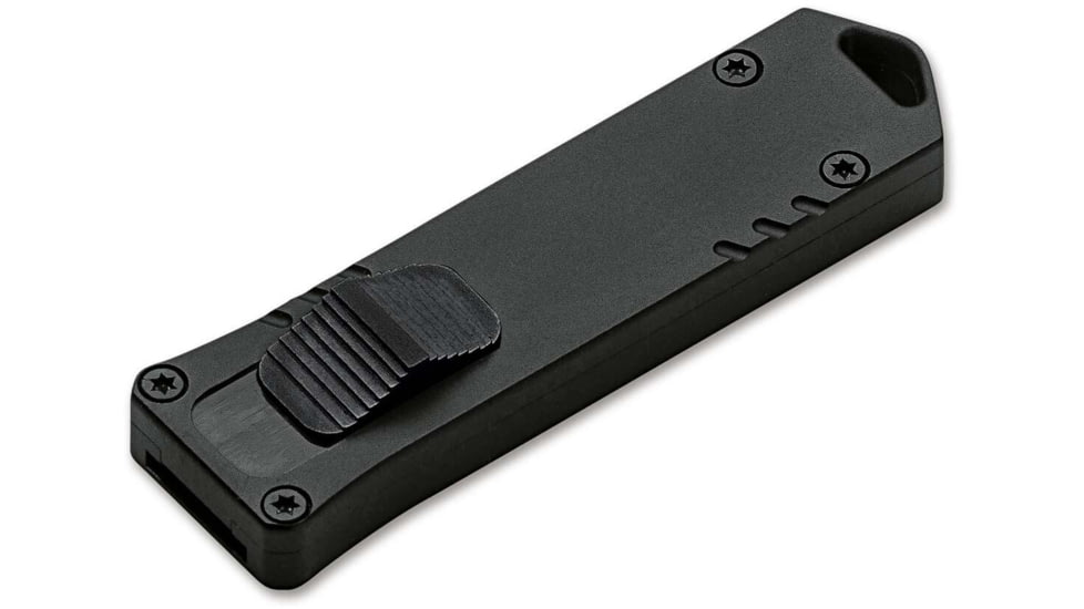 Boker Plus USB OTF Automatic Folding Knife, 1.77in, D2, Aluminum Black Handle, 06EX270