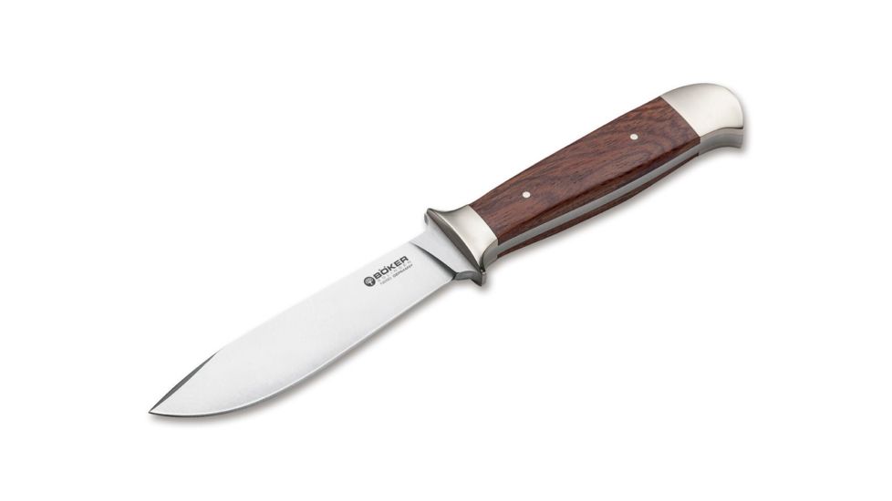 Boker RangerS Nicker Cocobolo Fixed Blade Knife, 4.3in, N690, Cocobolo Wood, Uncoated, Brown, 121517
