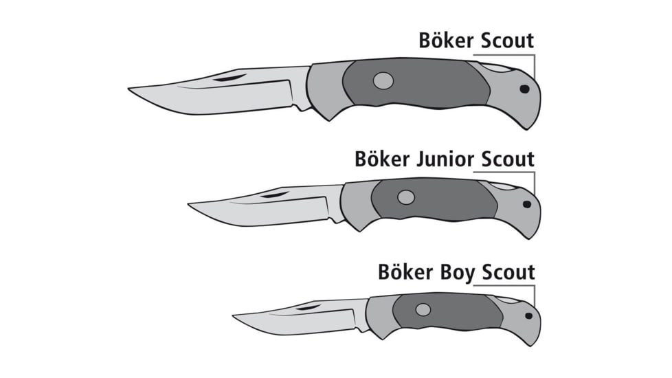 Boker Scout Jager Gold Folding Knife, 3.1in, N690, Brown, 112086