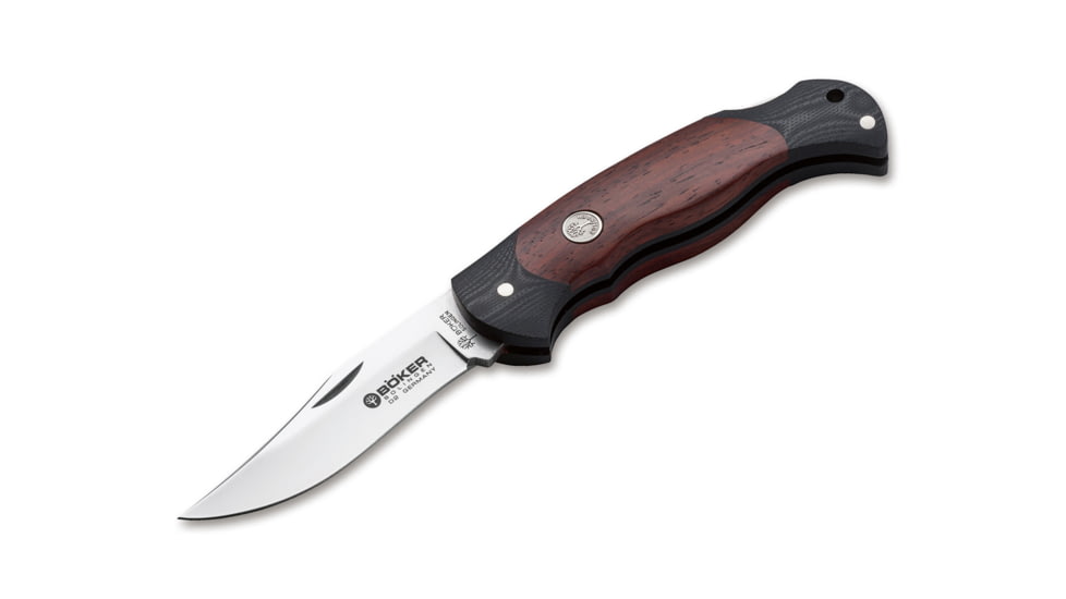Boker Scout Lightweight Coco Folding Knife, 3.1in, D2, Cocobolo Wood, Uncoated, Brown, 112090
