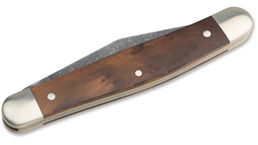 Boker Solingen Stockman Folding Knife, 2.95in, 4034, Thuja Wood Brown Handle, 117481
