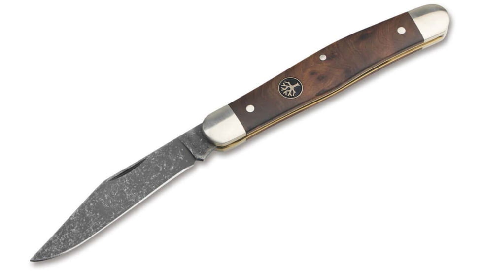 Boker Solingen Stockman Folding Knife, 2.95in, 4034, Thuja Wood Brown Handle, 117481