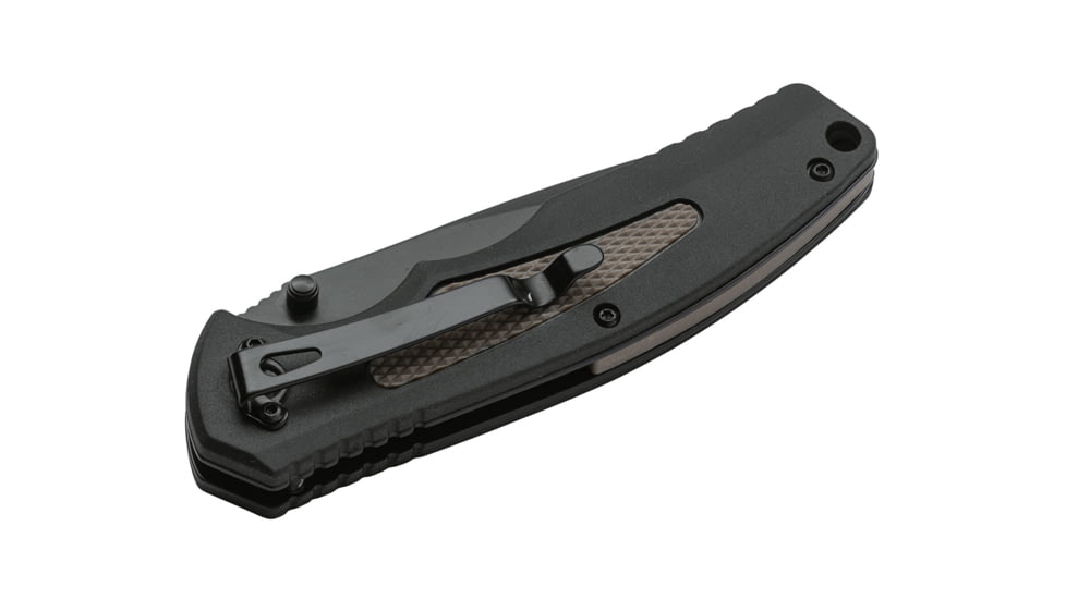 Boker Spring Assisted Iii Vg10 Folding Knife, 3.5in, VG-10, FRN, Synthetic, Spring Assisted, Black, 01BO502