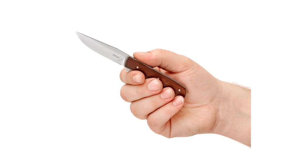 Boker Urban Trapper Petite Cocobolo Folding Knife, 2.8in, VG-10, Cocobolo Wood, Uncoated, Brown, 01BO784