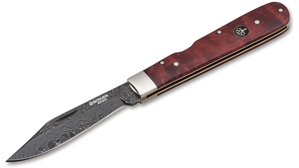 Boker USA Annual Damascus 2020 Knife, Red, Small, 1132020DAM
