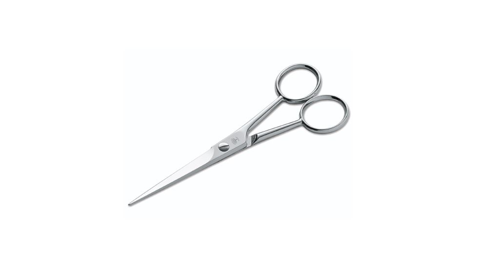 Boker USA Arbolito Micro Serrated Hair Scissors, Nickel Plated, 5 5/8in 04BO012