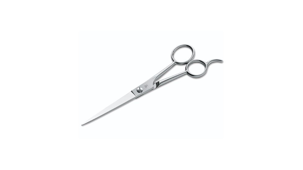 Boker USA Arbolito Micro Serrated Hair Scissors, Nickel Plated, 7 1/2in 04BO016