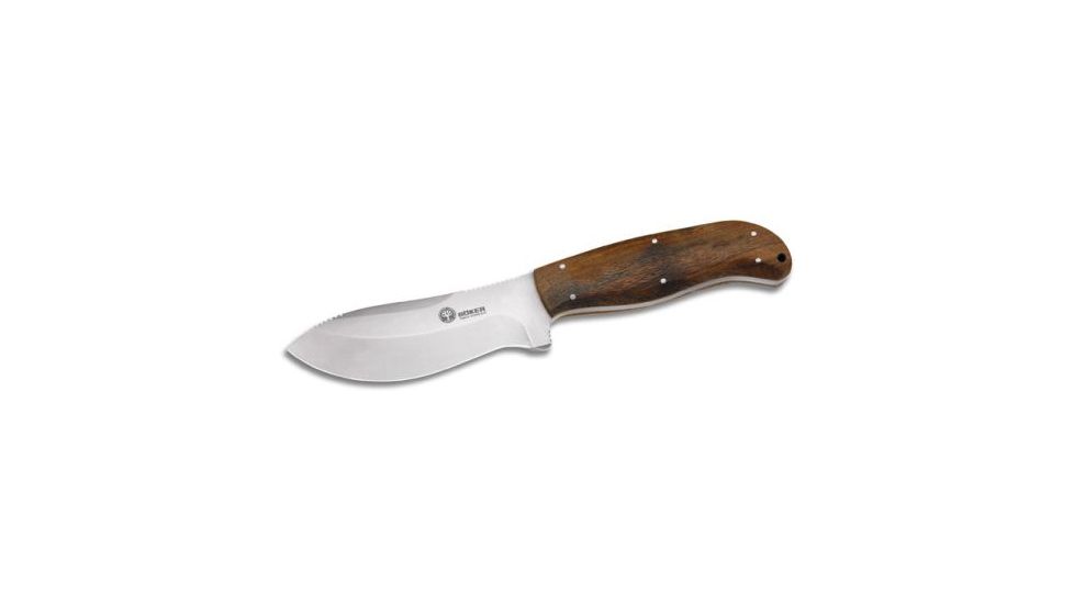 Boker USA Arbolito Skinner Wood Fixed Blade Knife w/ Leather Sheath 02BA580GB
