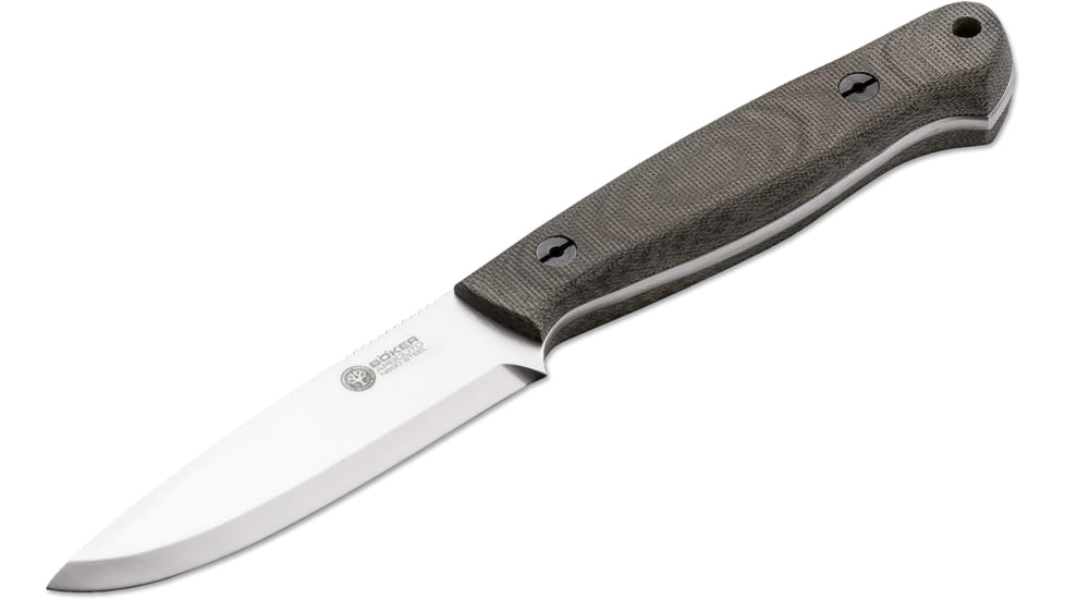 Boker USA Arbolito Bushcraft Micarta Knife, Green, Small, 02BA331