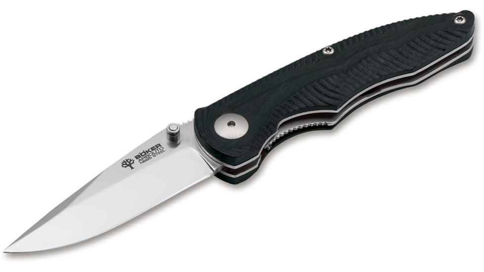 Boker USA Arbolito Genimi G10 Knife, Black, Small, 01BA003