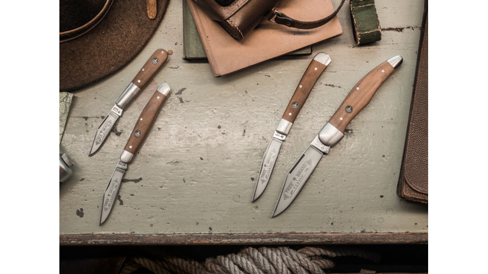 Boker USA Barlow Plum Wood C75 Knife, Brown, Small, 100700