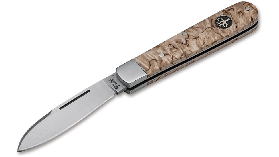 Boker USA Barlow Prime Curly Birch Knife, Brown, Small, 111942