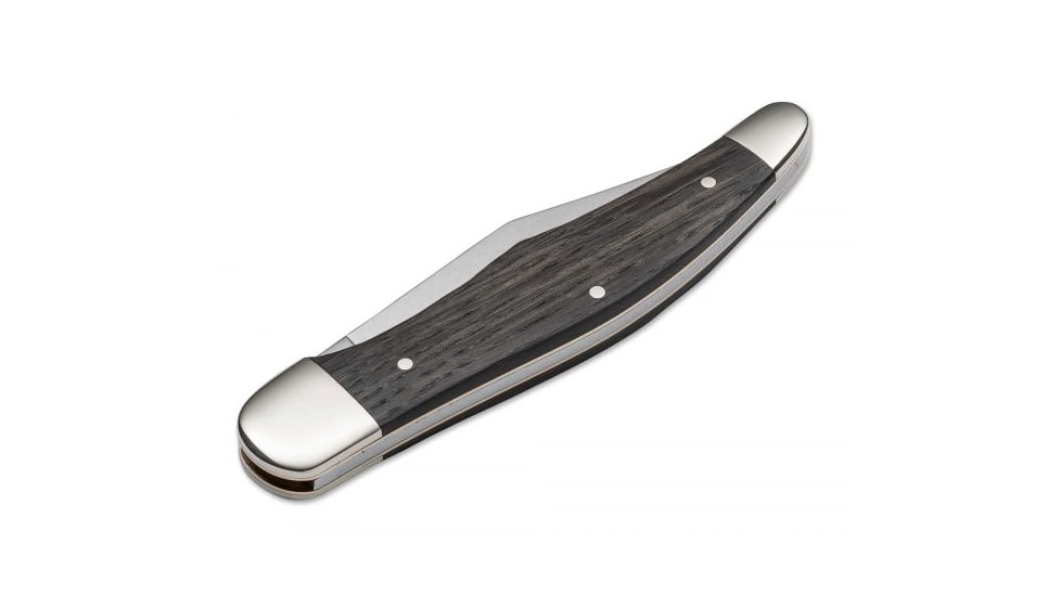 Boker USA Boker 20-20 Classic Folding Pocket Knife,3.9in 440C Steel Blade,Bog Oak Wood Brown Handle 112021