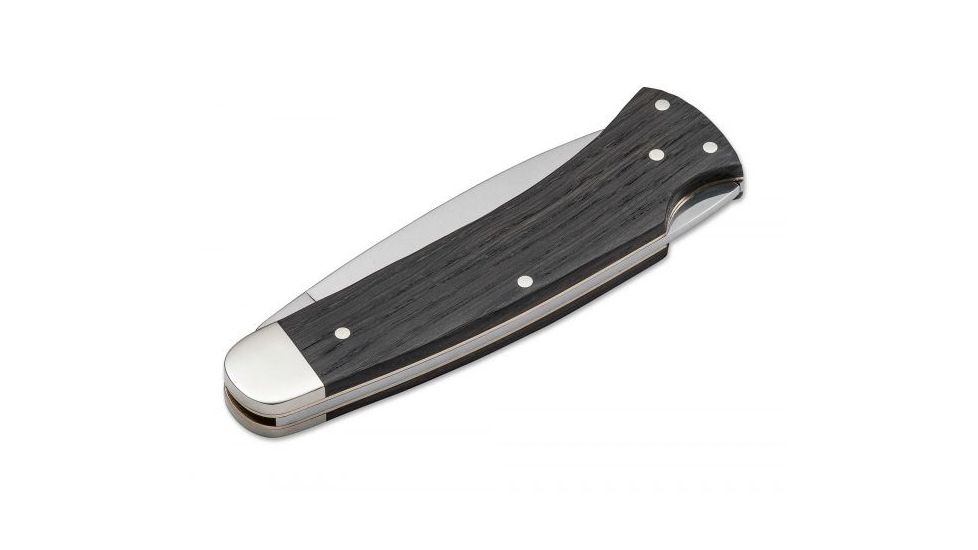 Boker USA Boker Fellow Classic Folding Pocket Knife,3.5in 440C Steel Blade,Bog Oak Wood Brown Handle 111045