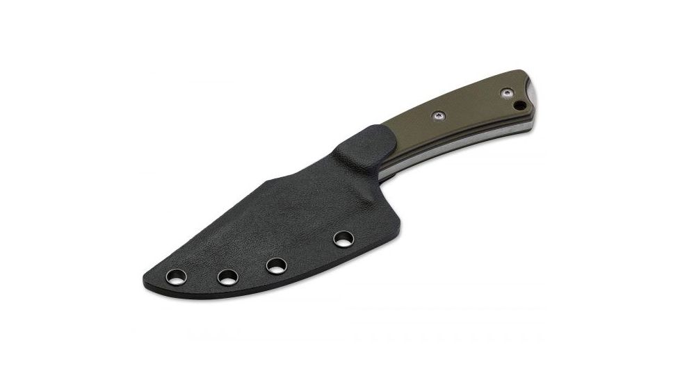 Boker USA Boker Plus Piranha Fixed Blade Knife,3.0in 440C Steel Blade,G-10 Green Handle 02BO005