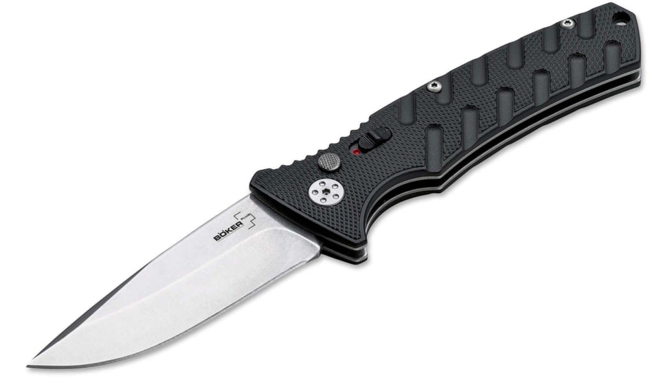 Boker USA Boker Plus Strike Spearpoint D2 Non Auto Pocket Knife, 3.37 in, D2, Folding Blade, Aluminum Handle, 01BO457N