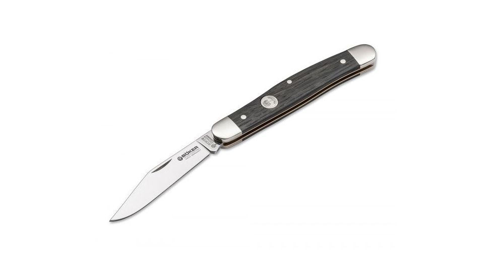 Boker USA Boker Stockman Classic Folding Pocket Knife,2.9in 440C Steel Blade,Bog Oak Wood Brown Handle 117477