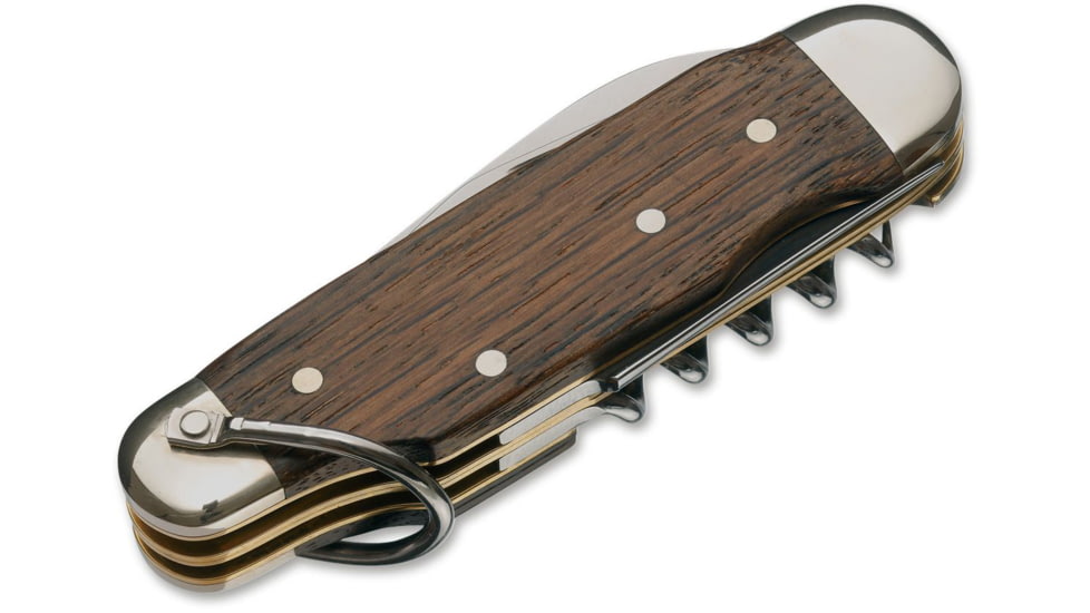 Boker USA Camp Knife Smoked Oak W/S Knife, Brown, Small, 110183