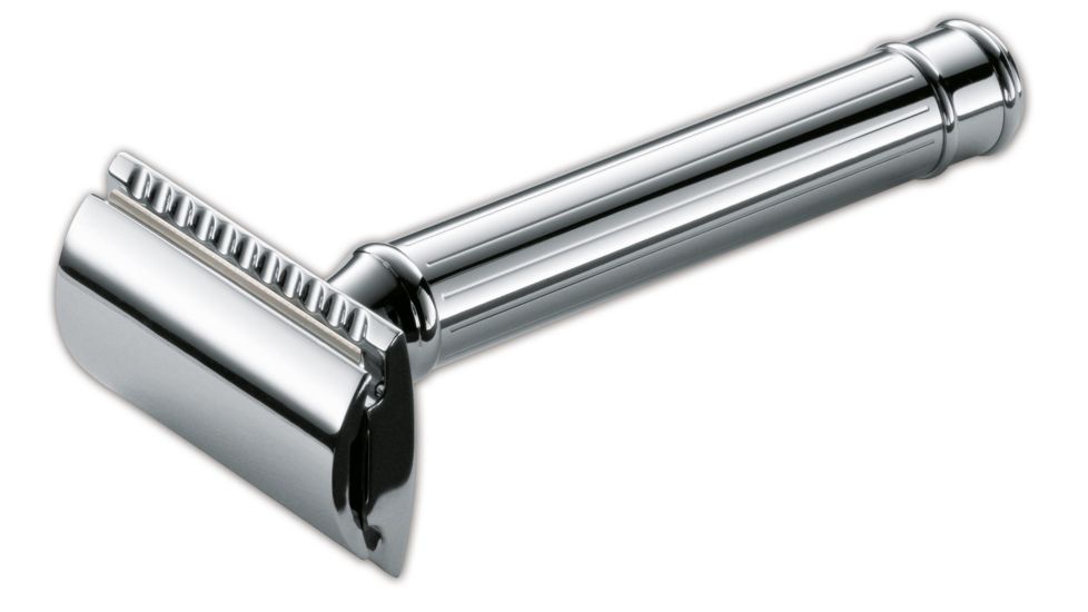 Boker USA Classic Chrome Safety Razor w/ Classic Shaving Razor 04BO140
