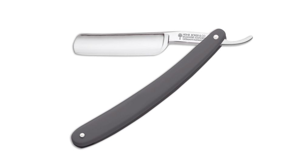 Classic Straight Razor Folding Knife, Anthracite