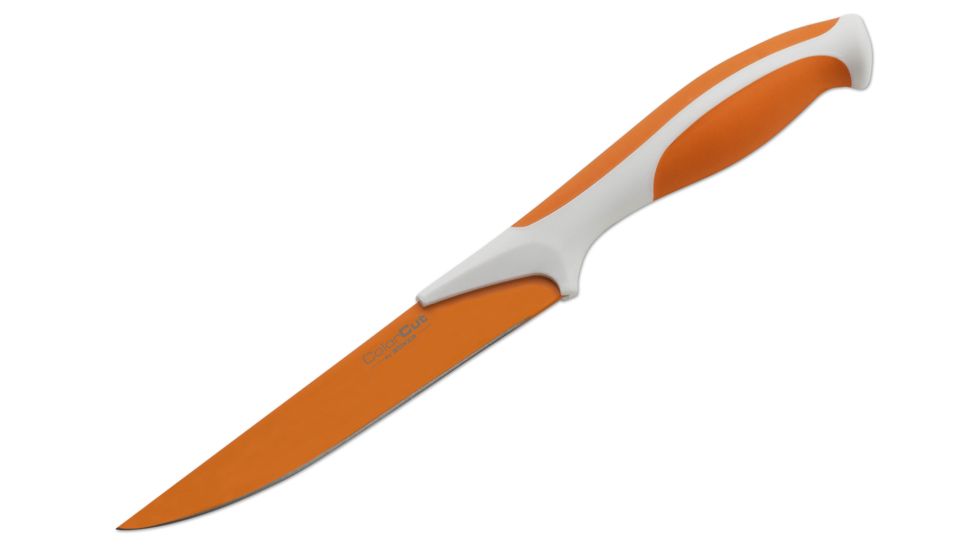 Boker USA Colorcut Utility Knife,4.875in CrMoV Steel Blade,Apricot Orange Handle 03CT304