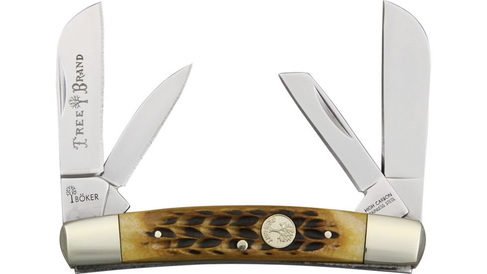 Boker USA Traditional Series Congress Jigged Knife, Brown, Small, 110721