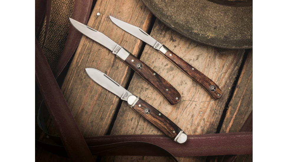 Boker USA Delicate Uno Desert Ironwood Knife, Brown, Small, 110493