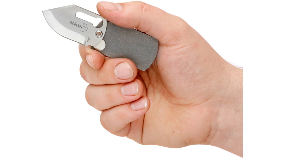 Boker USA Dog Tag Knife, Grey, Small, 01BO210C