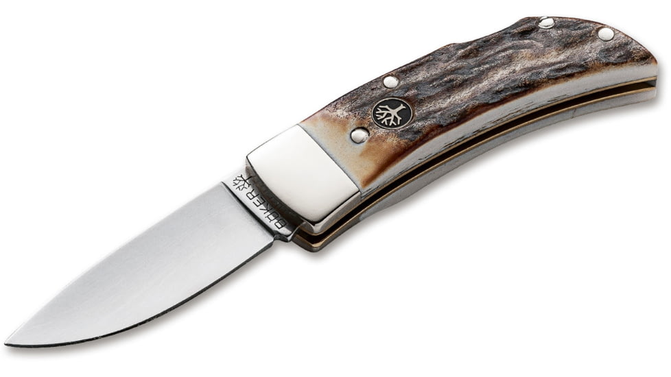 Boker USA Gents Stag Knife, Brown, Small, 111006