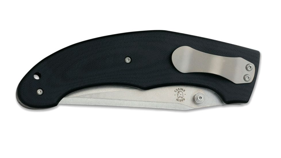 Boker USA Gitano Linerlock Folding Knife,5.5in closed,Stainless Modified Clip Blade,Contoured Black G-10 Handle BOP02607