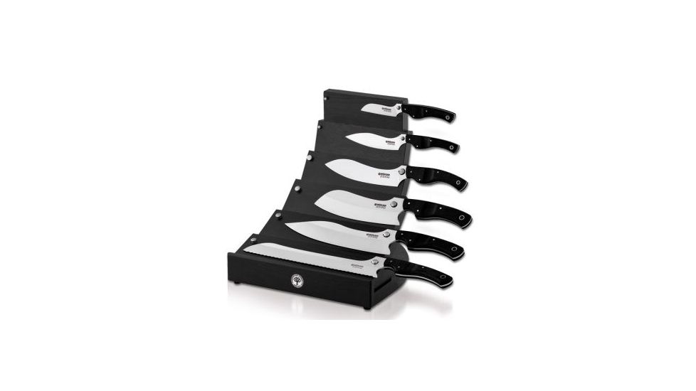 Boker USA Gorm Block Set Black Micarta Handle 130563SET