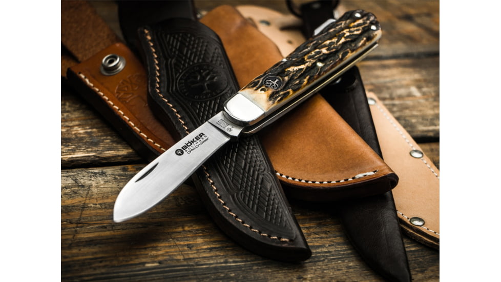 Boker USA Hunting Mono CPM Knife, Brown, Small, 110609