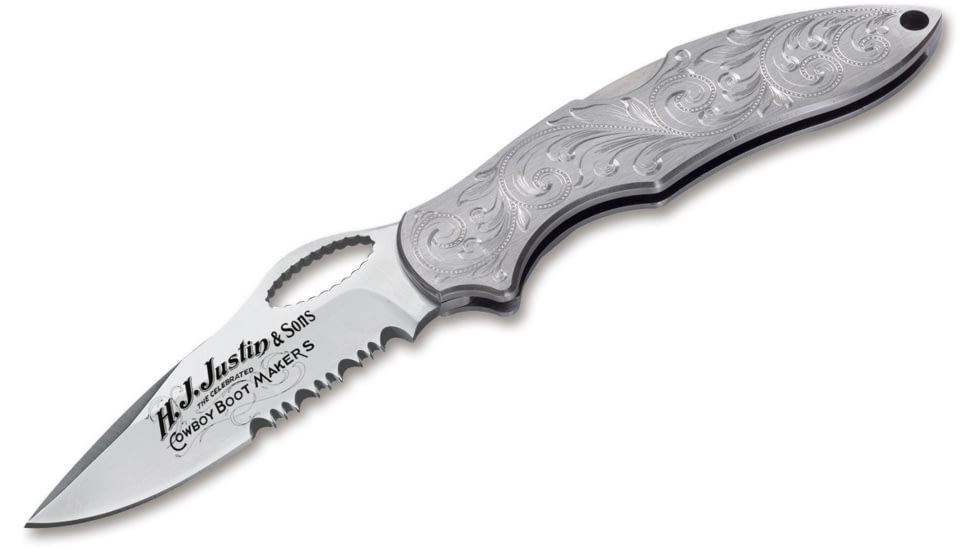 Boker USA Justin Roping Knife II Knife, Silver, Small, 01JU091E